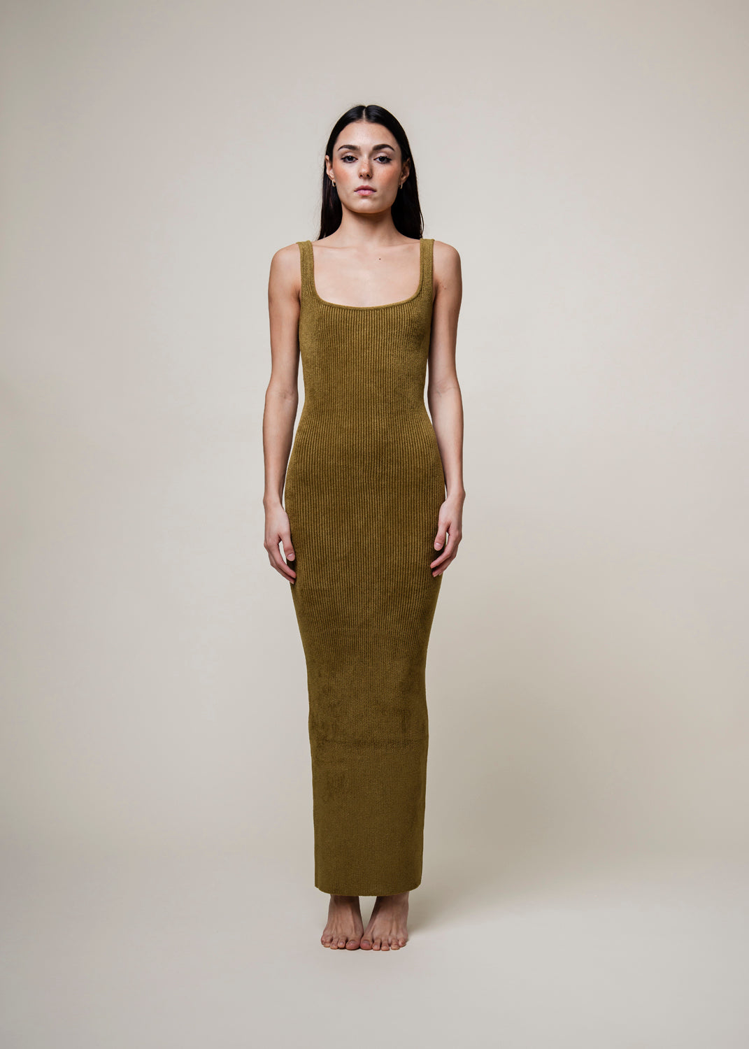 Etia Knit Dress - Moss