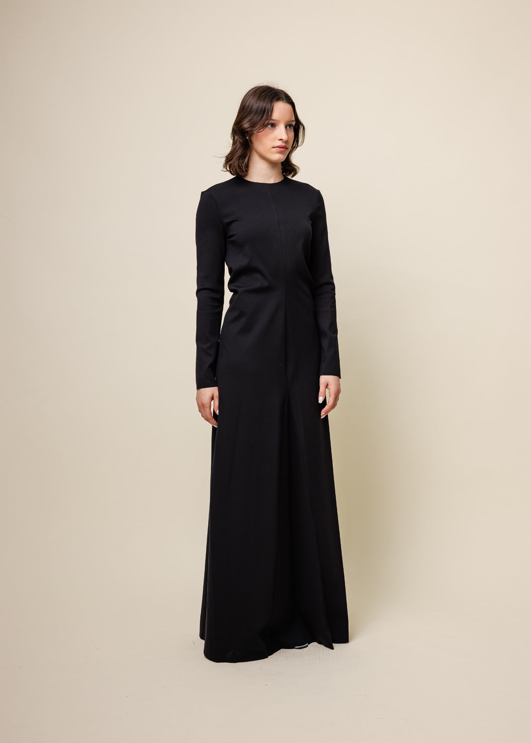 COMPACT KNIT ELASTANE GOWN