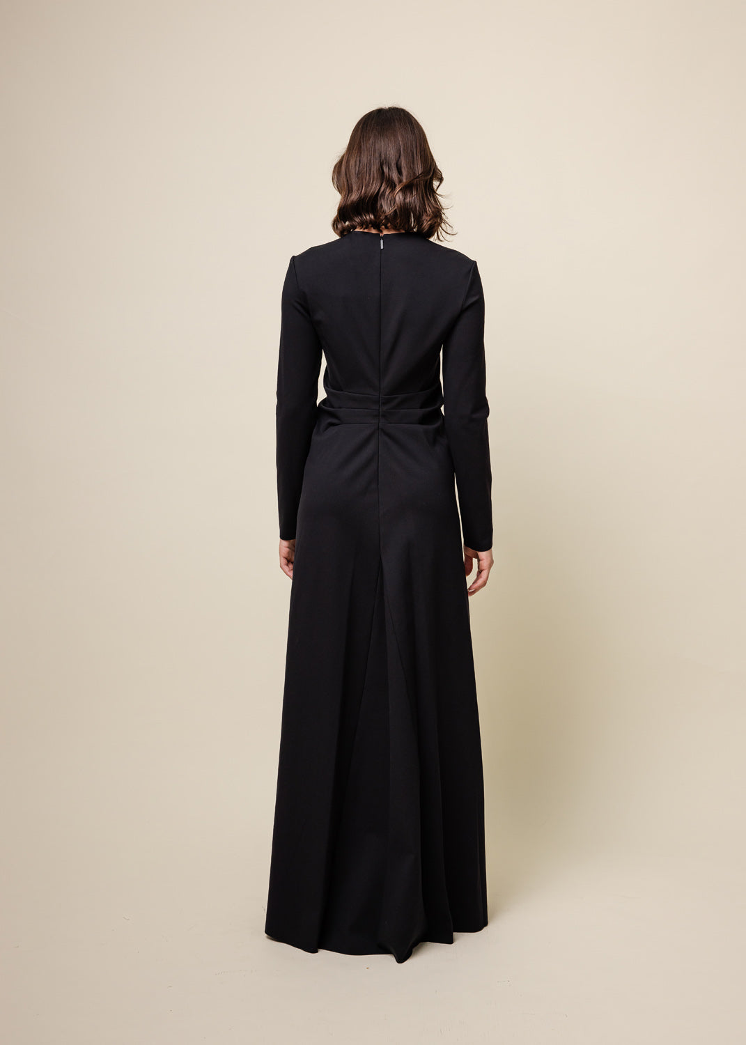 COMPACT KNIT ELASTANE GOWN