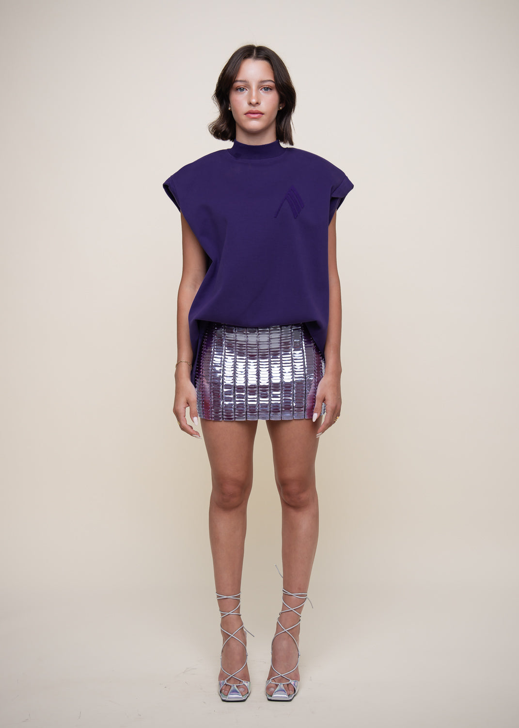 Rue' mini skirt lavender