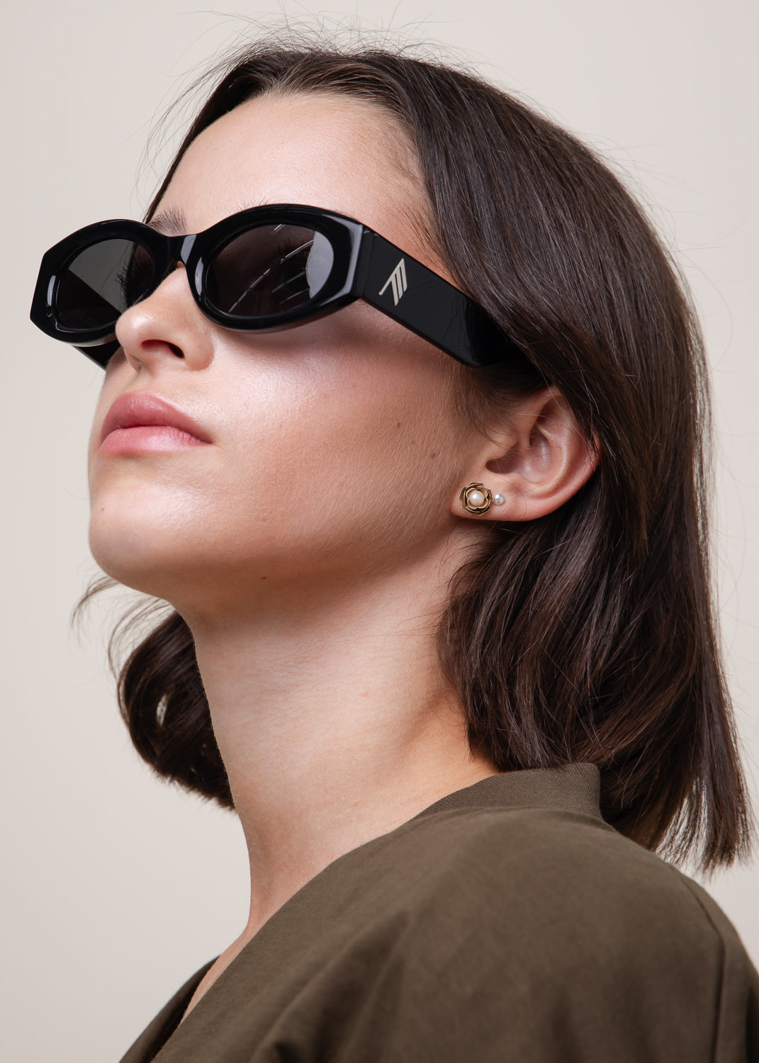 Berta Black Sunglasses