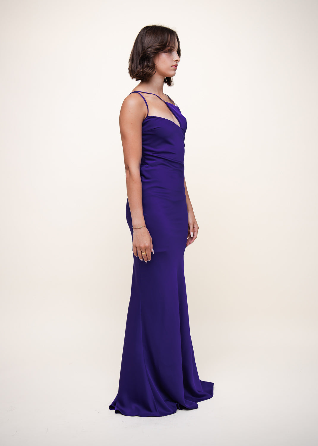 Melva' long dress violet