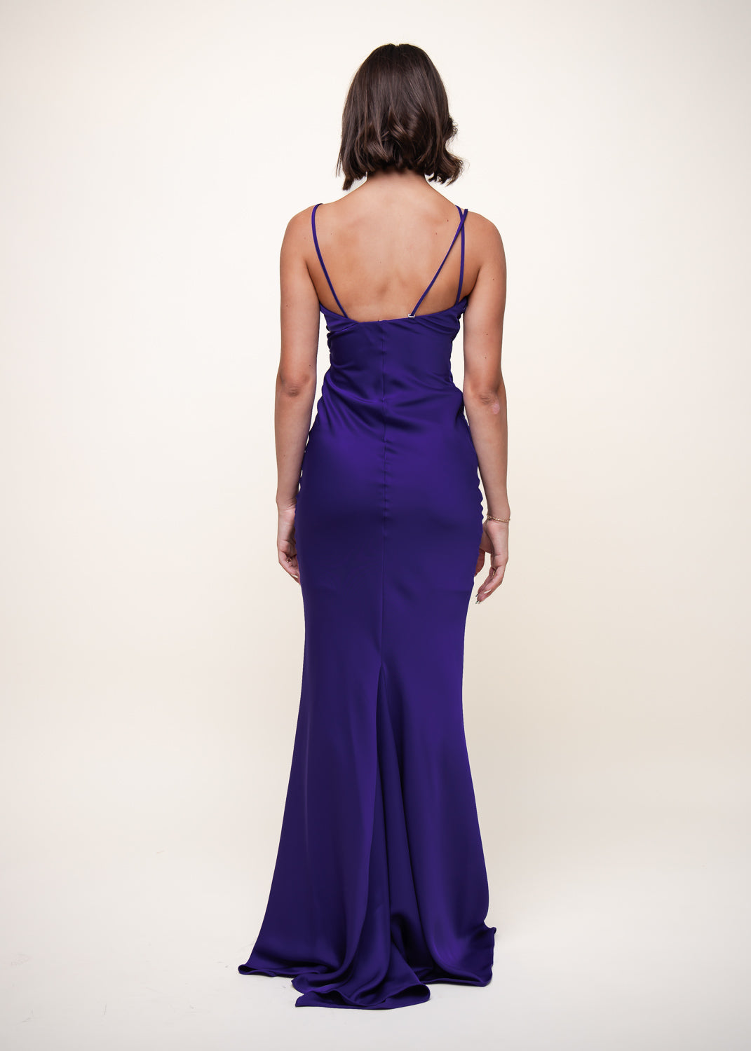 Melva' long dress violet